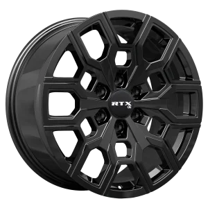 RTX Wheels – GM08 – Black – 18″x9″ 20mm – All weather Wheels – 083541